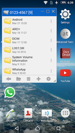 Android application Floating File Manager screenshort