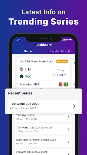 Android application Cricket Live Score : Live Line screenshort