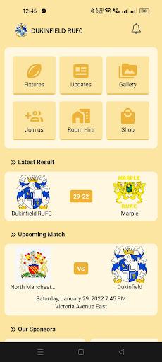 Android application Dukinfield Rugby Football Club screenshort