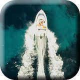 Speed Boat in the Sea LiveWP icon