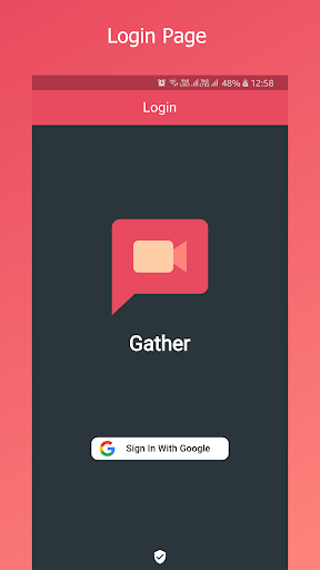 Android application Gather: Video Conferencing App screenshort