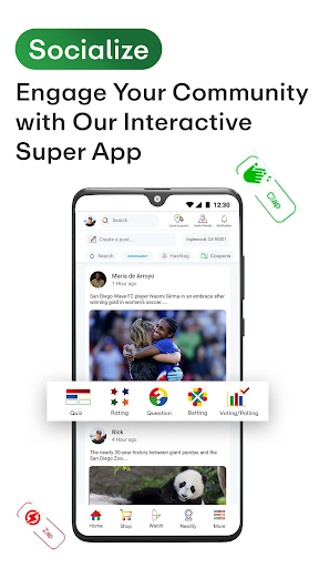Android application MyCommunity.Today screenshort