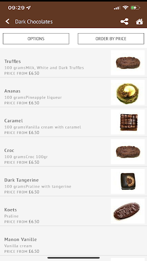Sandrine Chocolates,East Sheen Screen 2