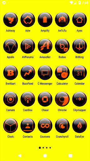 Orange Glass Orb Icon Pack Screen 2