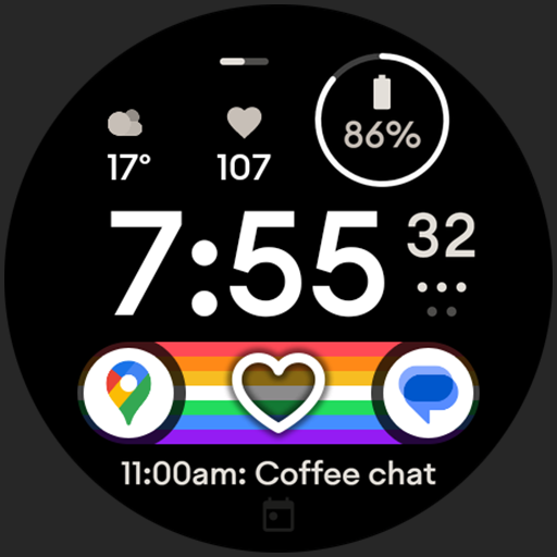 Pride Flag Watch Face Logo