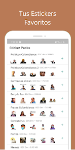 Stickers Colombianos WAsticker 1.1 APK + Mod (Unlimited money) إلى عن على ذكري المظهر