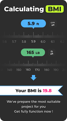 BMI Fitness: Gym Training Screen 2