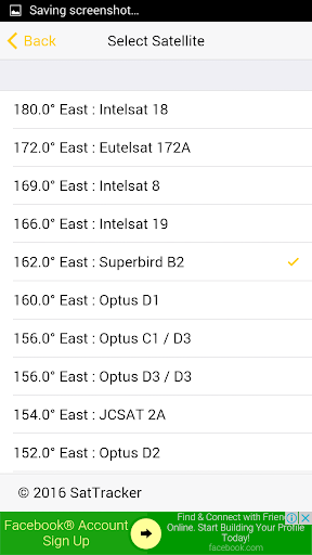 SatTracker Screen 2