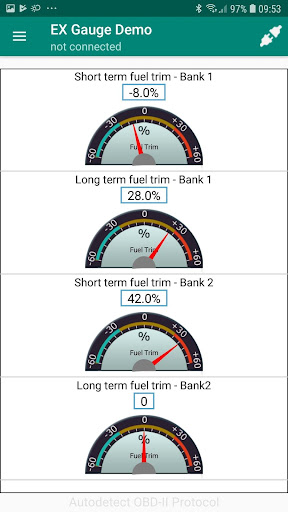 OBDII EX Gauge Demo Screen 3