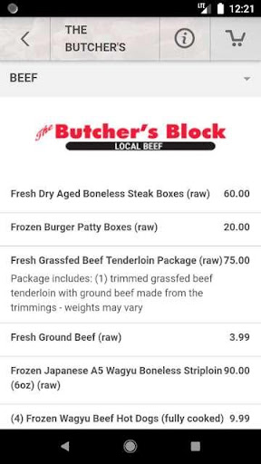 The Butchers Block Screen 3