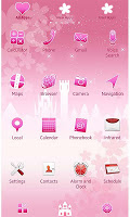 screenshot of Pink Theme Romantic Fantasy
