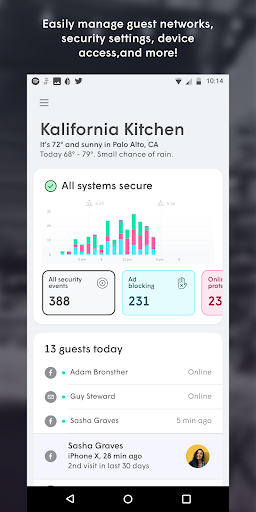 Android application WiFi Your Way™ for Business screenshort