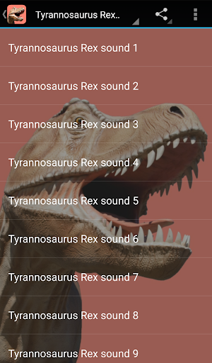 Tyrannosaurus Rex Sounds Screen 3
