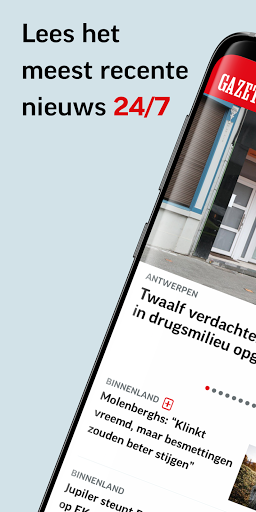 Android application Gazet van Antwerpen – Nieuws screenshort