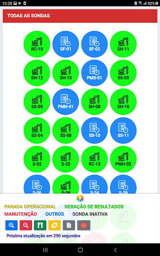 Android application Painel Sonda screenshort