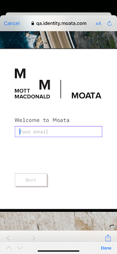 Android application Moata Inspect screenshort