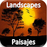 Natural landscapes icon