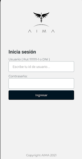 Android application AIMA App screenshort