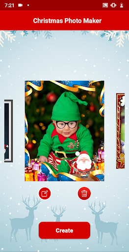 Android application Christmas Photo Maker screenshort