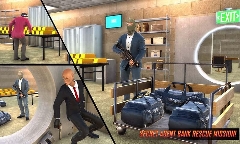 Secret Agent Bank Robbery Game‏ 3.1 APK + Mod (Unlimited money) إلى عن على ذكري المظهر