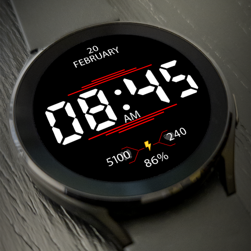 Key037 Digital Watch Face Screen 2
