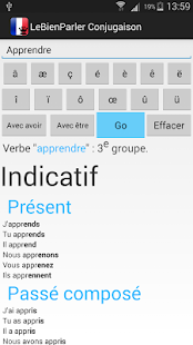 French Verbs LeBienParler Conj Screenshot