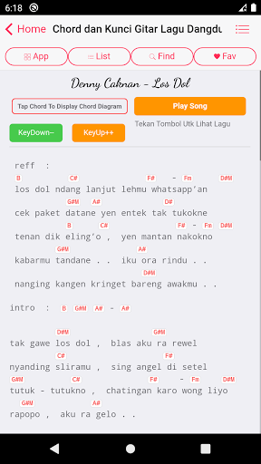 Kumpulan Kunci Gitar Lagu Dangdut Koplo Offline