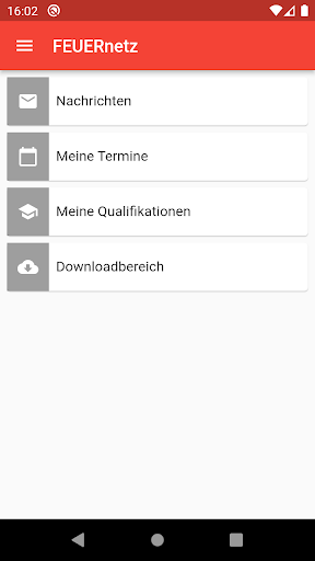 Android application Mein FEUERnetz screenshort