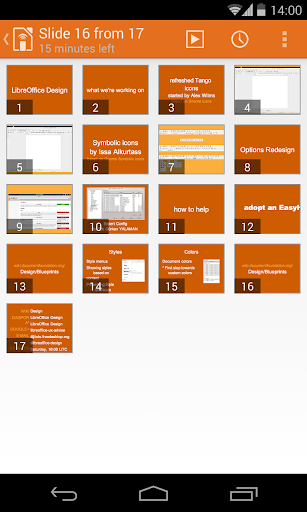 Android application LibreOffice Impress Remote screenshort