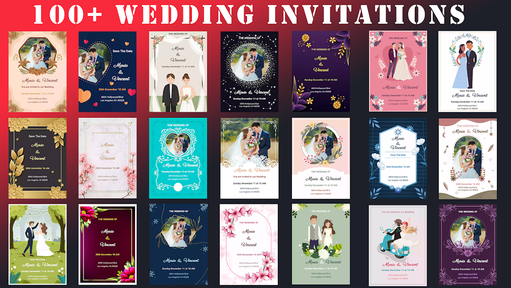 Wedding Invitation Card Maker 1.4 APK + Мод (Unlimited money) за Android
