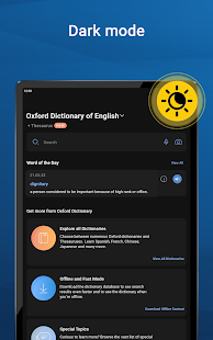 Oxford Dictionary Screenshot