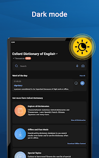 Oxford Dictionary Bildschirmfoto