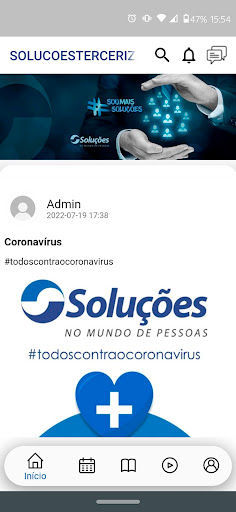 Android application Soluções screenshort