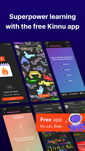 Android application Kinnu: Superpower learning screenshort