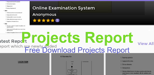 Projects Report Android App