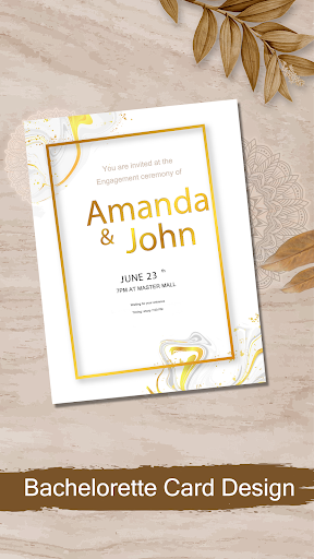 Invitation Card Maker: Design Screen 3