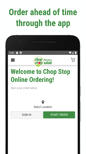 Android application Onosys Demo Ordering screenshort