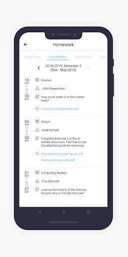 Home by QuickSchools Screen 3