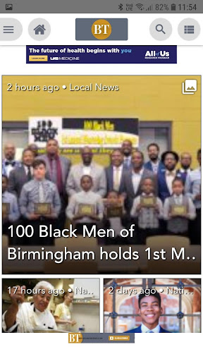 Android application Birmingham Times screenshort