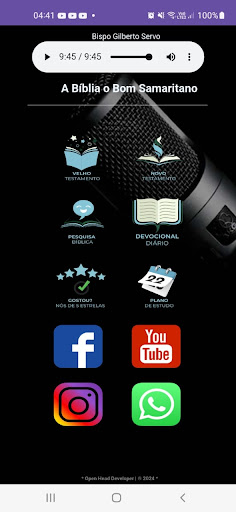 Android application A Bíblia O Bom Samaritano screenshort