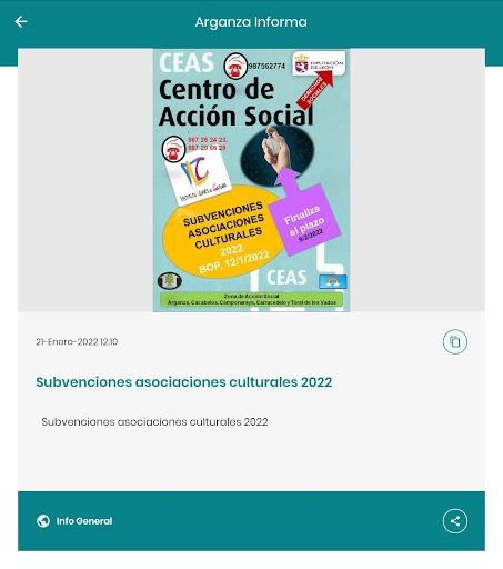 Arganza Informa Screen 3