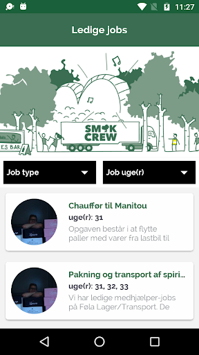SmukCrew vagtplan Screen 2