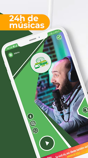 Android application RadCom Rio Verde FM 87,9 screenshort