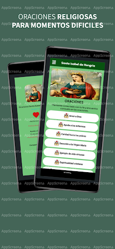 Android application Oraciones Santa Isabel Hungria screenshort