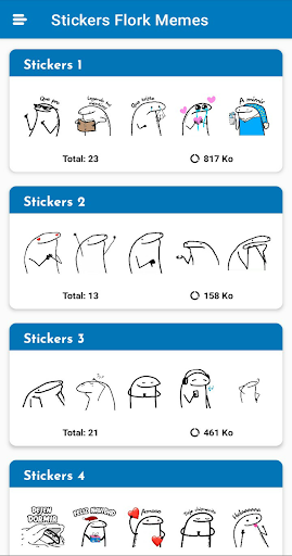Android application Cute Flork Sticker - WASticker screenshort