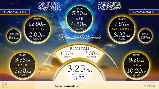 Al-Iqamah (Masjid Signage) Screen 2