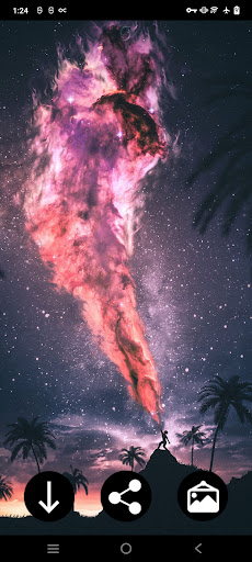 Android application Night Sky & Stars Wallpapers screenshort