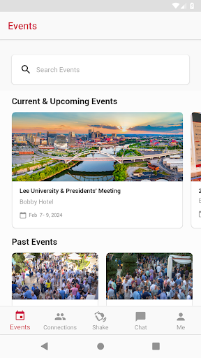 Lee Events Screen 2