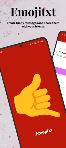 Android application Emojitxt screenshort