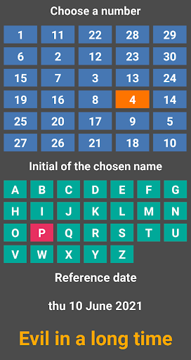 Ancient divination by numbers Screen 2